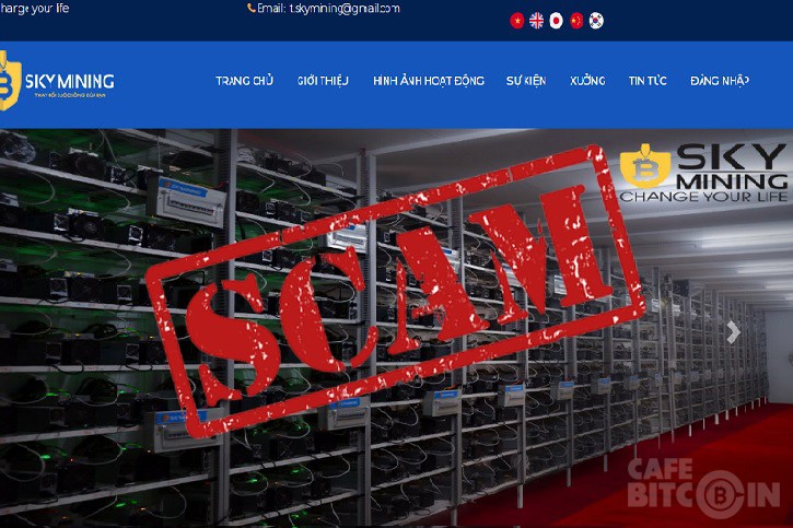 Scam Mining câu chuyện lợi nhuận và trí khôn hài hước Sky Mining